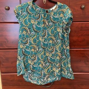Women’s teal DR2 blouse size small
